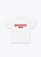 Strangest Mom Regular Shirt - White Front (Designed)