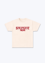 Strangest Mom Regular Shirt - Beige Front (Designed)