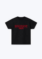 Strangest Mom Regular Shirt - Black Front (Designed)