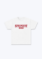 Strangest Dad Regular Shirt - White Front (Designed)