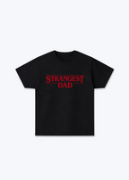 Strangest Dad Regular Shirt - Black Front (Designed)