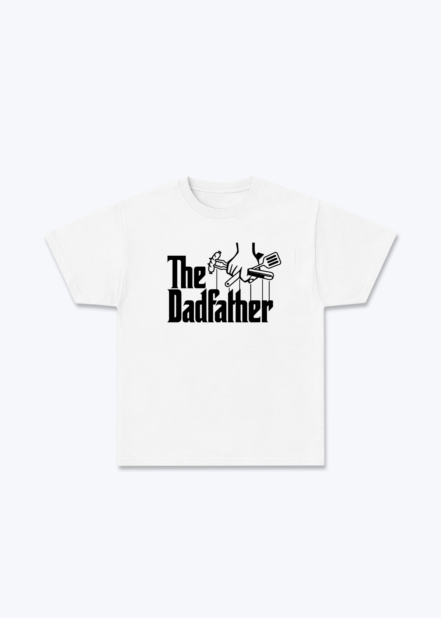 The Dadfather Regular Shirt - White Front (Designed)