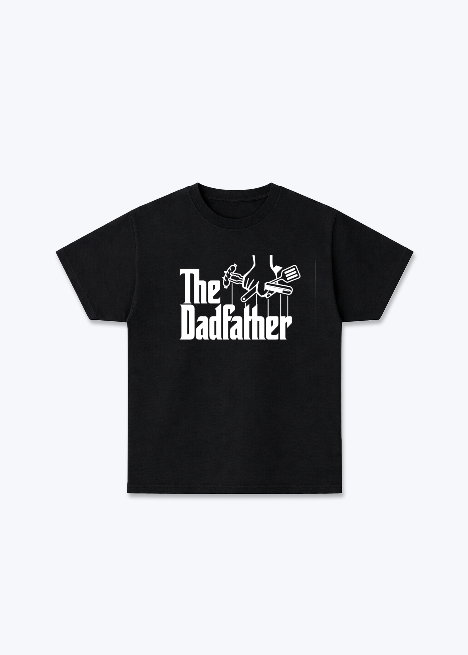 The Dadfather Regular Shirt - Black Front (Designed)