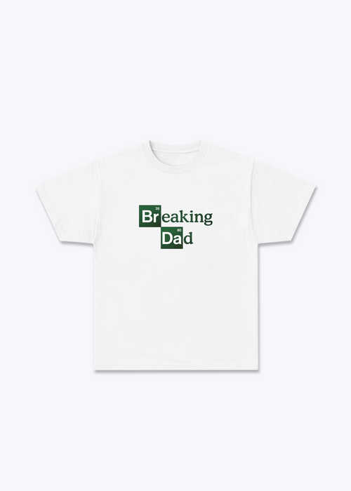Breaking Dad Regular Shirt - White Front (Designed)