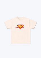 Super Dad Regular Shirt - Beige Front (Designed)