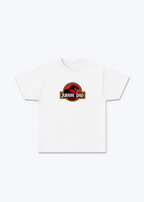 Jurassic Dad Regular Shirt - White Front (Designed)