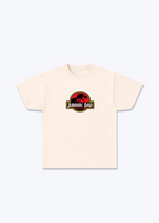 Jurassic Dad Regular Shirt - Beige Front (Designed)