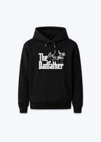 The Dadfather Regular Hoodie - Black Front (Designed)