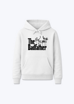 The Dadfather Regular Hoodie - White Front (Designed)