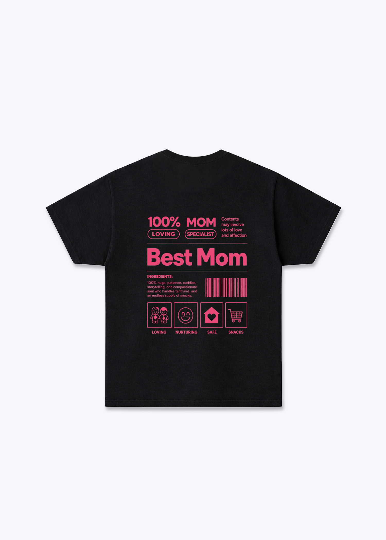 Best mom  Regular Shirt - Black Back (Designed)