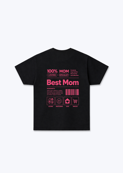 Best mom  Regular Shirt - Black Back (Designed)
