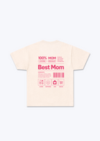 Best mom  Regular Shirt - Beige Back (Designed)