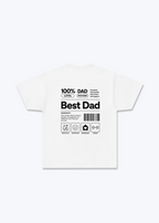 Best Dad Regular Shirt - White Back (Designed)