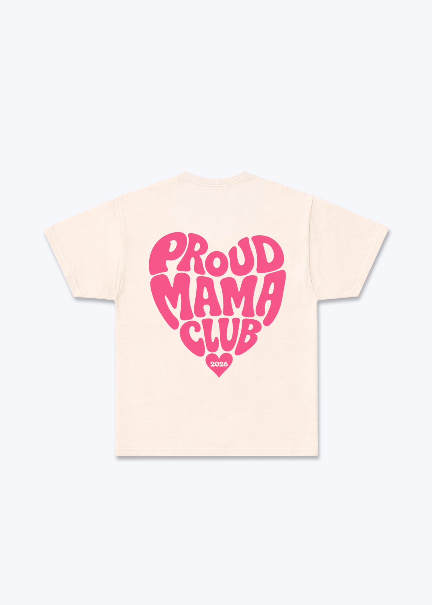 Proud Mama Club Regular Shirt - Beige Back (Designed)