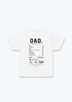 Dad 100% Regular Shirt - White Back (Designed)