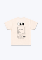 Dad 100% Regular Shirt - Beige Back (Designed)