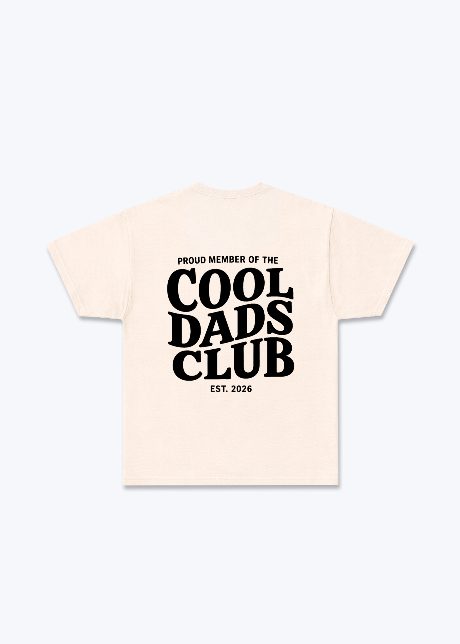 cool das club  Regular Shirt - Beige Back (Designed)